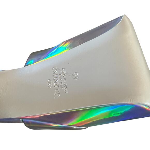 Valentino Garavani Iridescent  Platform High Heel Sandals NEW EU 40 US 10 - Picture 15 of 16
